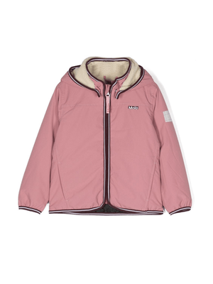 Molo Winner pink hooded waterproof jacket for girls