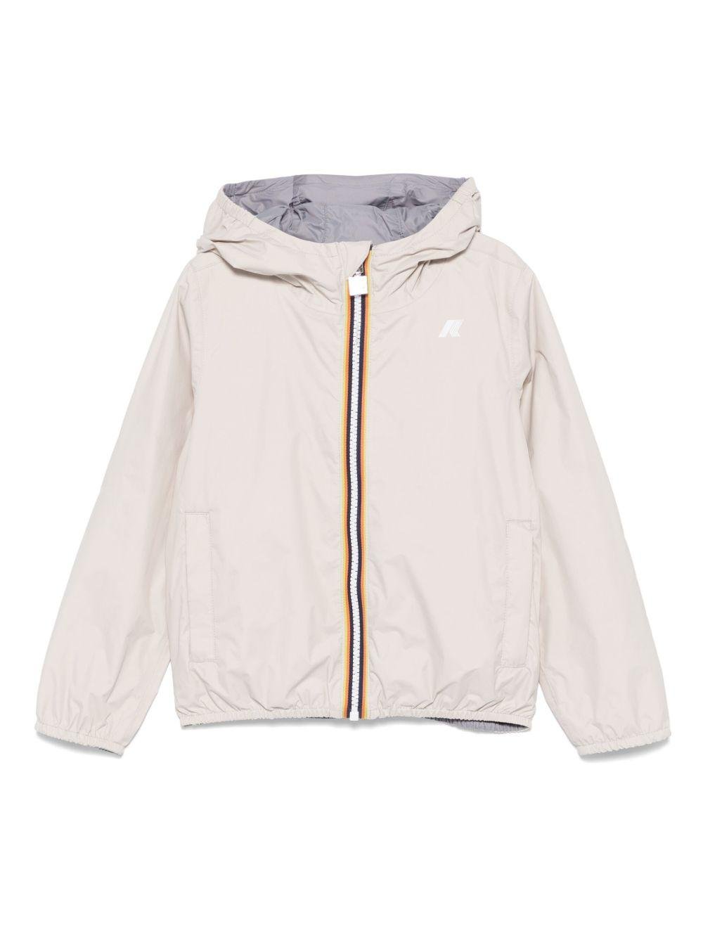 Giubbino Jake per bambino K Way Kids beige con tasche con zip - Rubino Kids