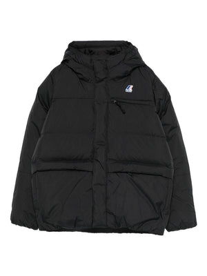 Giubbino Le Vrai 4.0 Aurele per bambini K-Way Kids nero con chiusura frontale nascosta