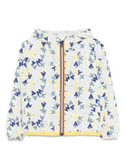 Giubbino Le Vrai per bambino K Way Kids bianco con cappuccio ampio - Rubino Kids