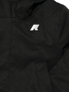 Giubbino P. Jacko Marmotta per bambino K - Way Kids nero con dettaglio con logo in gomma - Rubino Kids