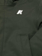 Giubbino P. Jacko Marmotta per bambino K - Way Kids verde con dettaglio con logo in gomma - Rubino Kids