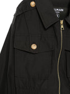 Giubbino per bambina Balmain Kids nero con bottoni color oro - Rubino Kids