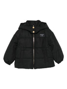 Giubbino per bambina Balmain Kids nero con chiusura con cerniera - Rubino Kids