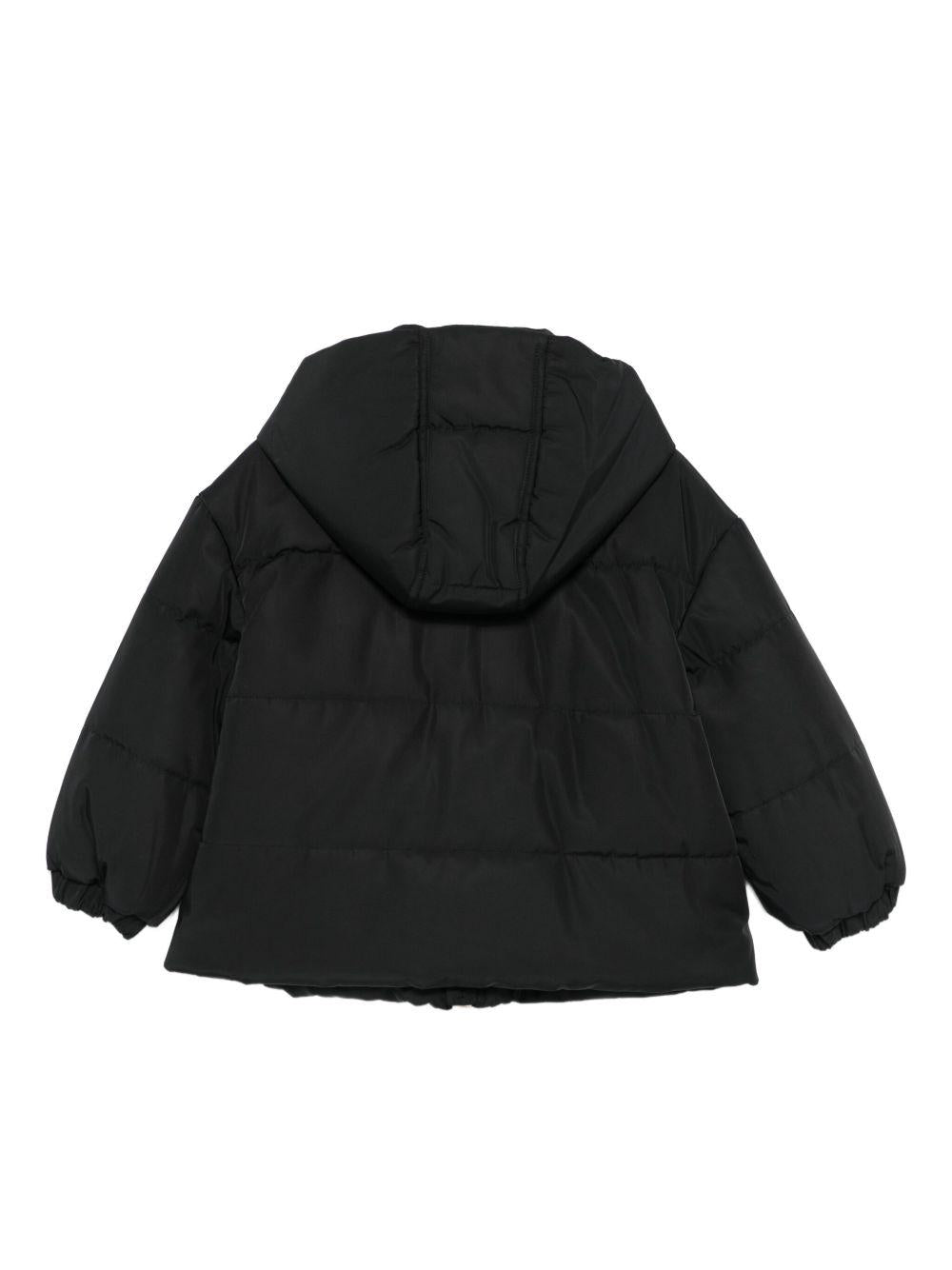 Giubbino per bambina Balmain Kids nero con chiusura con cerniera - Rubino Kids