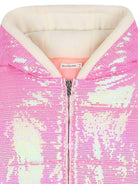 Giubbino per bambina Billieblush rosa con paillettes - Rubino Kids