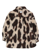 Giubbino per bambina Douuod Kids animalier con colletto a punta - Rubino Kids