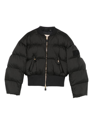 Giubbino per bambina Elisabetta Franchi La Mia Bambina nero con design trapuntato