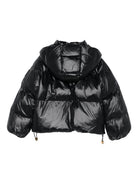 Giubbino per bambina Elisabetta Franchi La Mia Bambina nero con maniche a palloncino - Rubino Kids