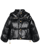 Giubbino per bambina Elisabetta Franchi La Mia Bambina nero con maniche a palloncino - Rubino Kids