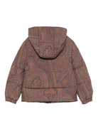 Giubbino per bambina Etro Kids marrone con stampa Paisley - Rubino Kids