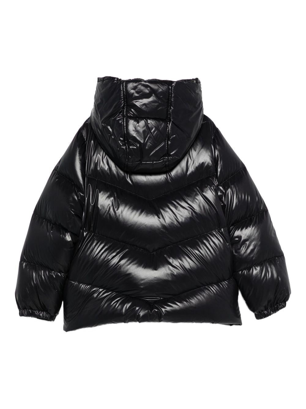 Giubbino per bambina Fay Kids nero con cappuccio - Rubino Kids