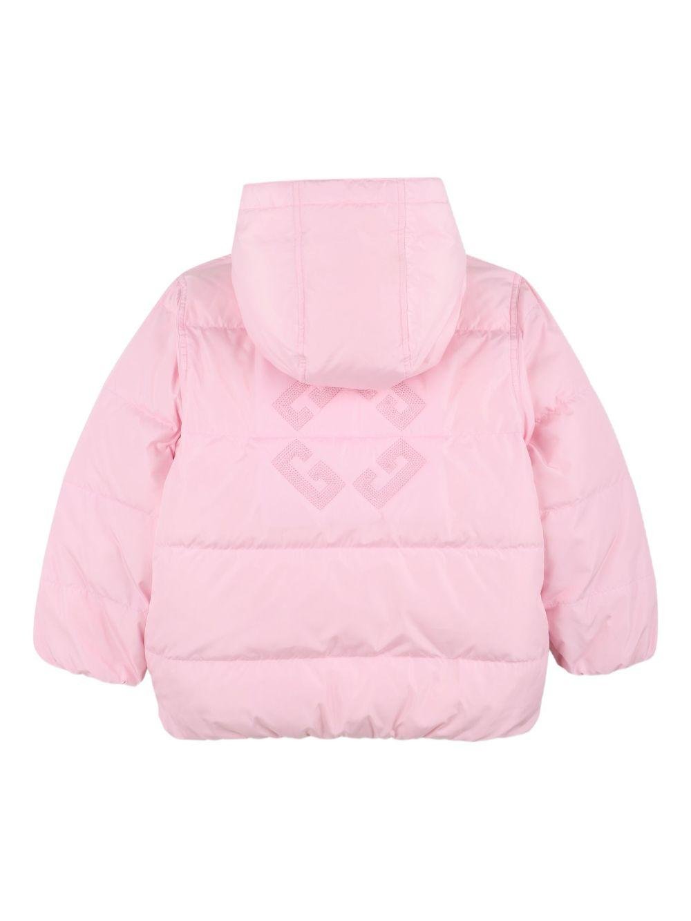 Giubbino per bambina Givenchy Kids rosa con design trapuntato - Rubino Kids