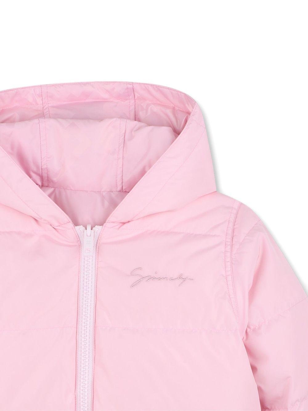 Giubbino per bambina Givenchy Kids rosa con design trapuntato - Rubino Kids
