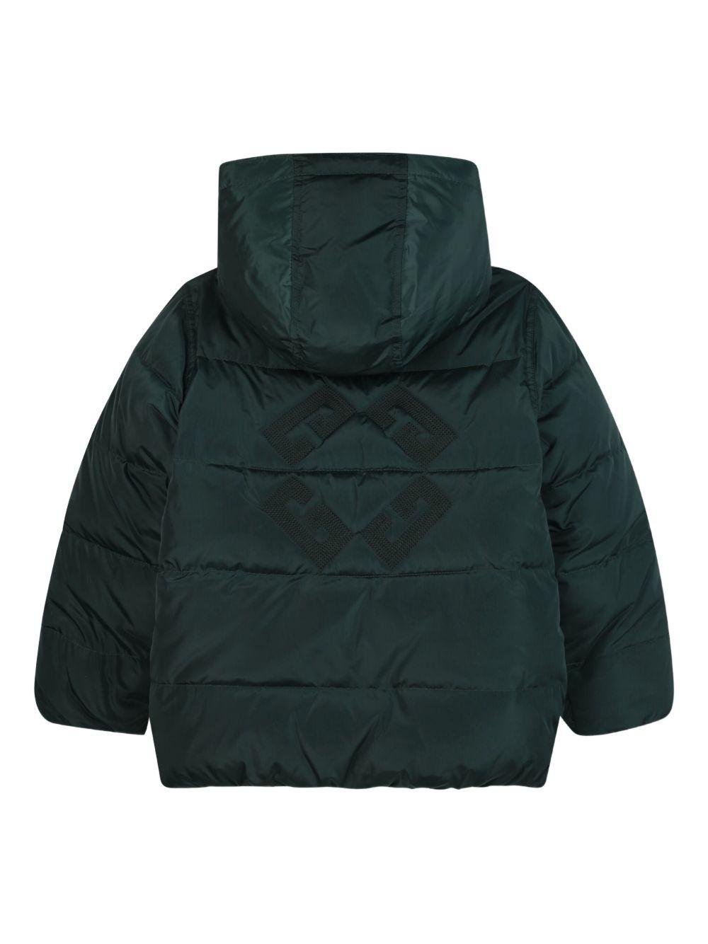 Giubbino per bambina Givenchy Kids verde con cappuccio - Rubino Kids