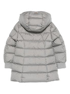 Giubbino per bambina Herno Kids grigio imbottito con cappuccio - Rubino Kids