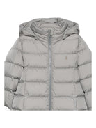 Giubbino per bambina Herno Kids grigio imbottito con cappuccio - Rubino Kids
