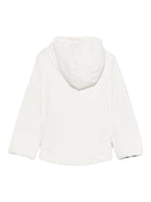 Giubbino per bambina K - Way Kids bianco con applicazione logo sul davanti - Rubino Kids
