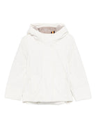Giubbino per bambina K - Way Kids bianco con applicazione logo sul davanti - Rubino Kids