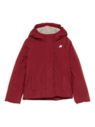 Giubbino per bambina K - Way Kids rosso con applicazione logo sul davanti - Rubino Kids