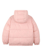 Giubbino per bambina Kenzo Kids color argento con logo sul davanti - Rubino Kids