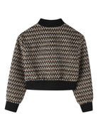 Giubbino per bambina Lanvin Enfant multicolore con polsini a coste - Rubino Kids