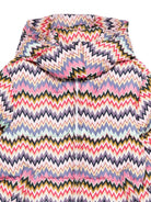 Giubbino per bambina Missoni Kids multicolore con motivo a zig zag - Rubino Kids