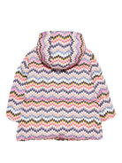 Giubbino per bambina Missoni Kids multicolore con motivo a zig zag - Rubino Kids