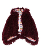 Giubbino per bambina Missoni Kids rosso con pelliccia sintetica - Rubino Kids