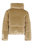 Giubbino per bambina Molo beige con design trapuntato in velluto - Rubino Kids