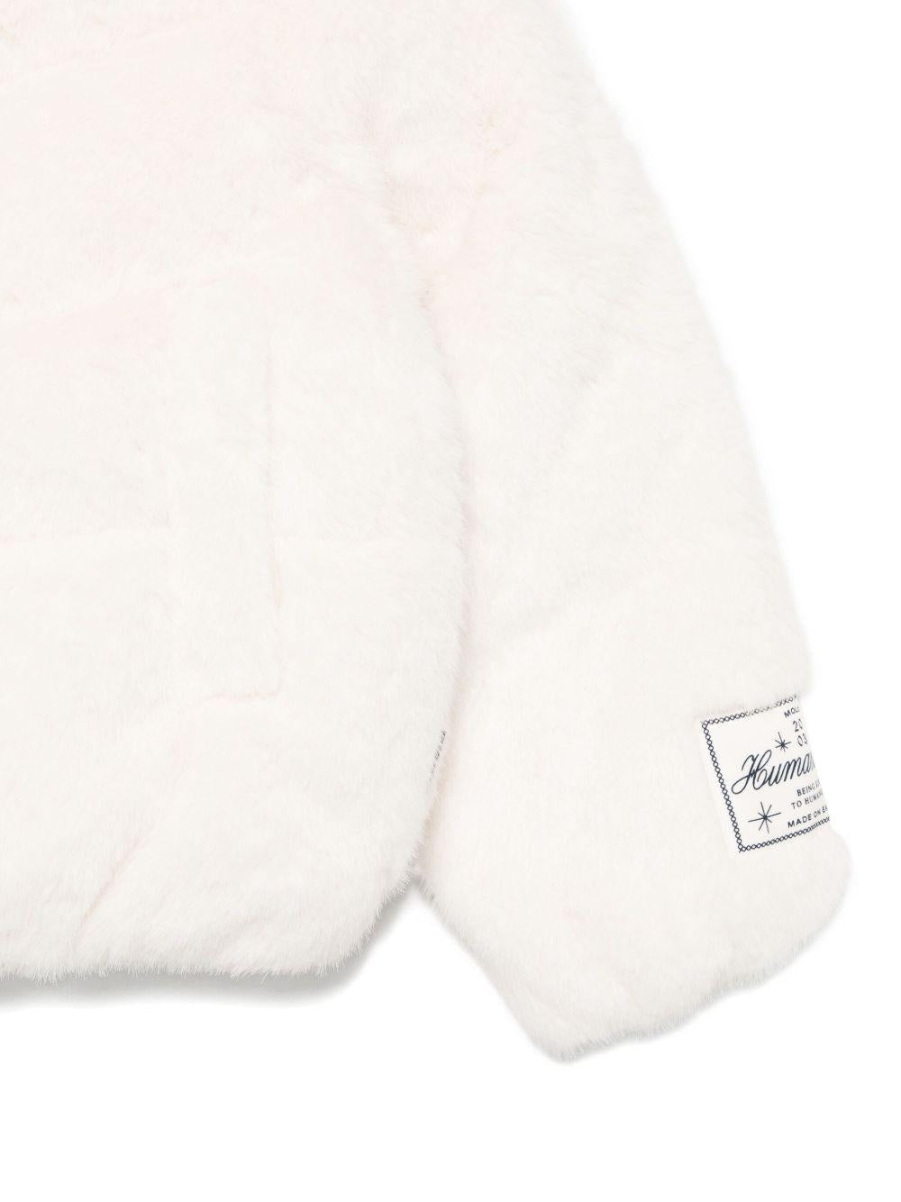 Giubbino per bambina Molo bianco con pelliccia sintetica - Rubino Kids