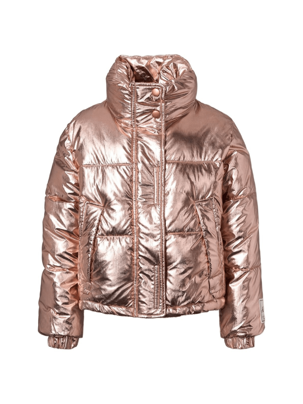 Giubbino per bambina Molo rosa con effetto metallizzato - Rubino Kids