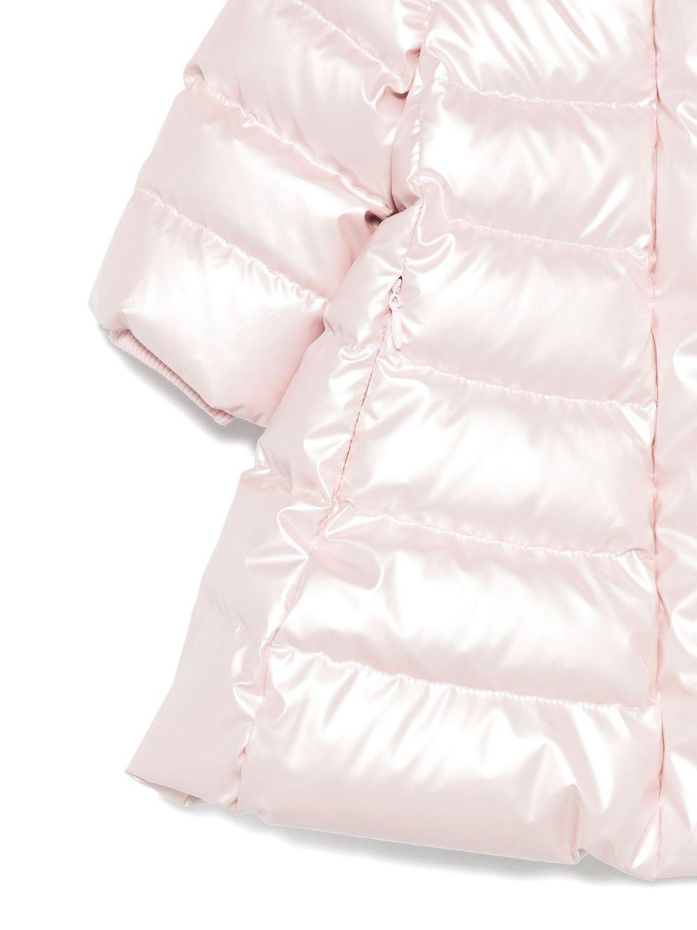 Giubbino per bambina Monnalisa rosa con cappuccio - Rubino Kids