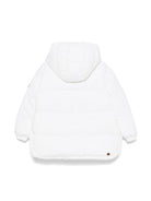 Giubbino per bambina Save The Duck Kids Glenda bianco con orlo asimmetrico - Rubino Kids