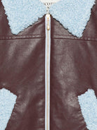 Giubbino per bambina Scotch & Soda Kids marrone con chiusura con cerniera - Rubino Kids