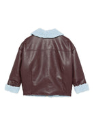 Giubbino per bambina Scotch & Soda Kids marrone con chiusura con cerniera - Rubino Kids