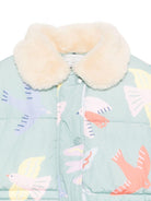 Giubbino per bambina Stella McCartney Kids azzurro con design trapuntato - Rubino Kids