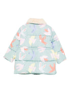 Giubbino per bambina Stella McCartney Kids azzurro con design trapuntato - Rubino Kids