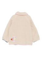 Giubbino per bambina Stella McCartney Kids beige con uccelli ricamati - Rubino Kids