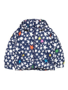 Giubbino per bambina Stella McCartney Kids blu con motivo a stelle - Rubino Kids