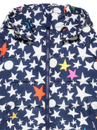Giubbino per bambina Stella McCartney Kids blu con motivo a stelle - Rubino Kids