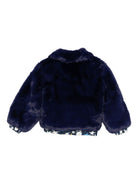 Giubbino per bambina Stella McCartney Kids blu con stampa stella - Rubino Kids