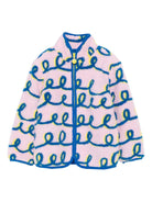 Giubbino per bambina Stella McCartney Kids rosa con motivo a vortice - Rubino Kids