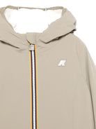 Giubbino per bambini K - Way Kids beige con cappuccio e cerniera - Rubino Kids