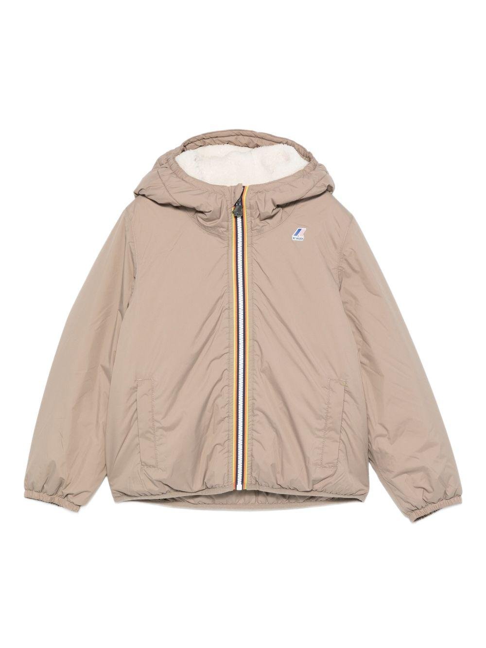 Giubbino per bambini K - Way Kids beige con design imbottito - Rubino Kids