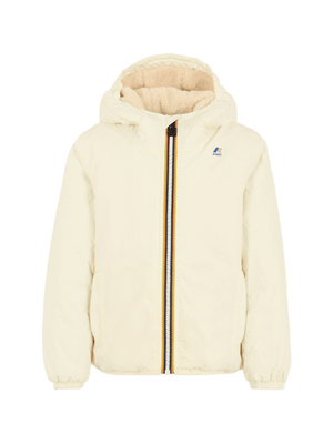 Giubbino per bambini K-Way Kids bianco con design imbottito