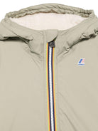 Giubbino per bambini K - Way Kids verde con dettaglio logo - Rubino Kids