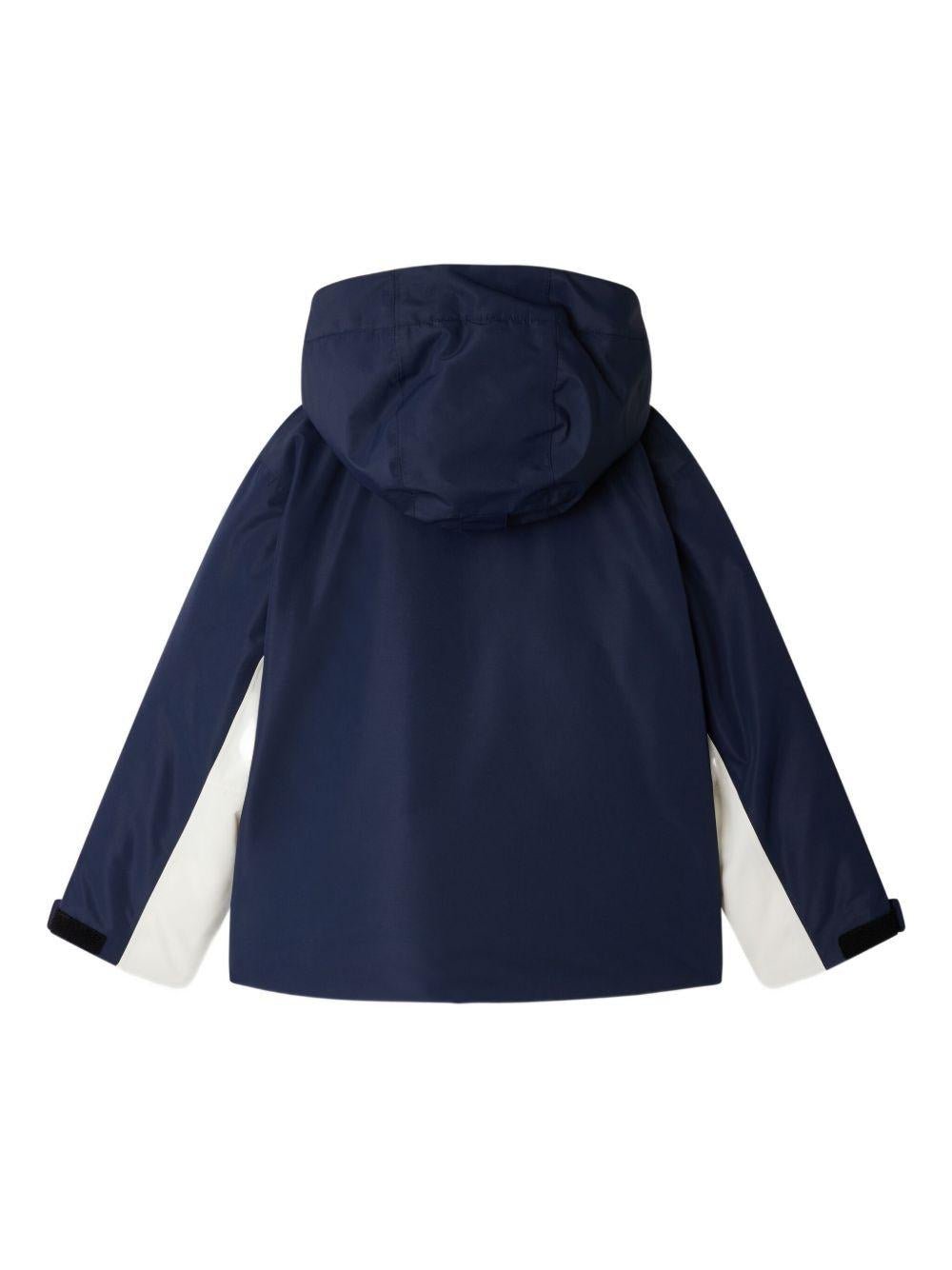 Giubbino per bambino Bonpoint blu con cappuccio - Rubino Kids