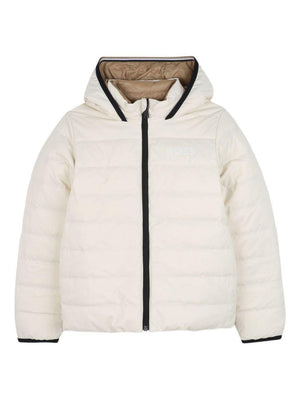 Boss Kids beige reversible jacket for boys