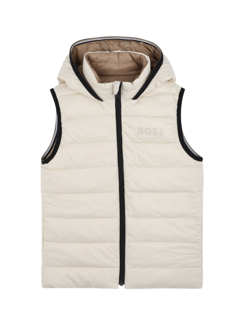 Giubbino per bambino BOSS Kids beige con design trapuntato - Rubino Kids